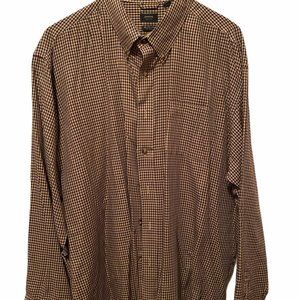 Arrow Long Sleeve Button Down Shirt 2XL Plaid Red